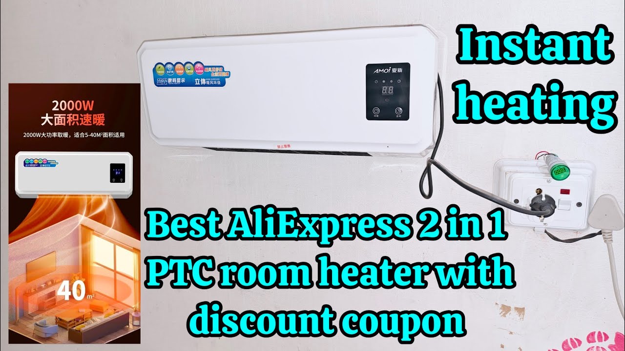 🔥 Wall Fan with Heating Function | Dual-Purpose Portable Fan Review 🔥