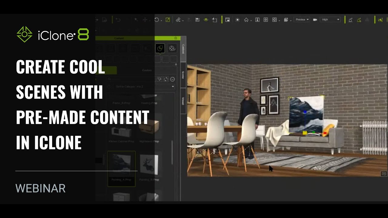 [Webinar] Create cool scenes with Pre-made content in iClone
