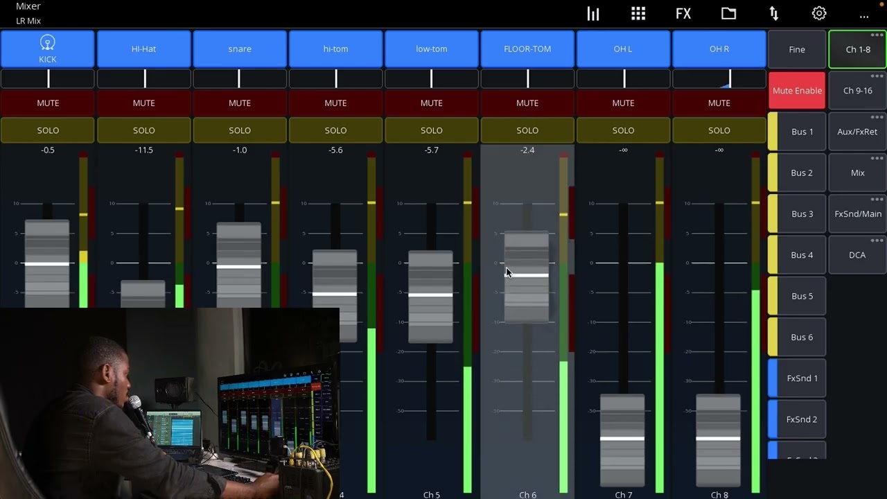 MR|XR DIGITAL MIXER CLASS FOR A BEGINNER- DAY 2 (HOW TO EQ DRUMS & INSTRUMENTS , DCA VS SUBGROUPS)