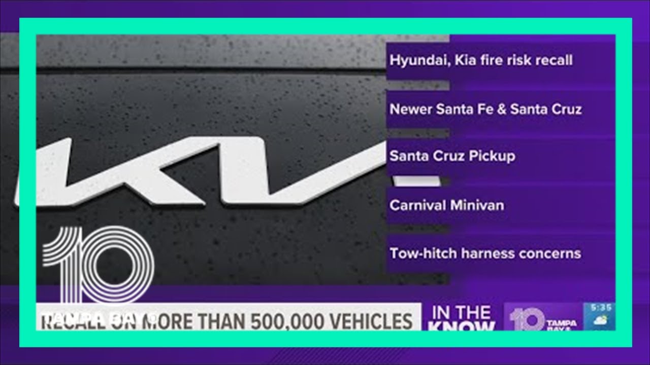 Hyundai and Kia recall more than 571,000 SUVs and minivans; warn owners to park outside