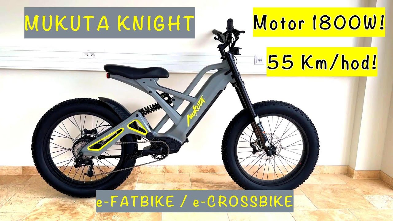 Mukuta Knight, celoodpružené elektrokolo typu fatbike o výkonu až 1800W a max. rychlosti 55 km/hod!