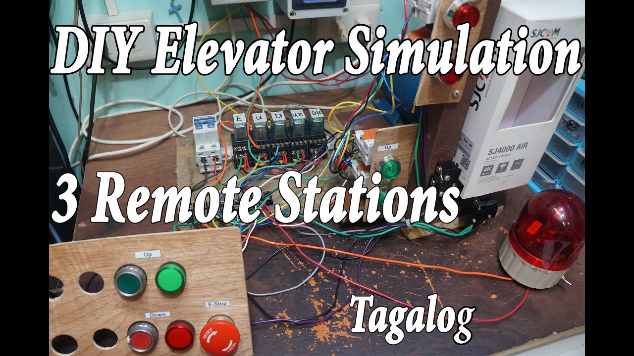DIY Elevator Simulation 3 Remote Stations Tagalog