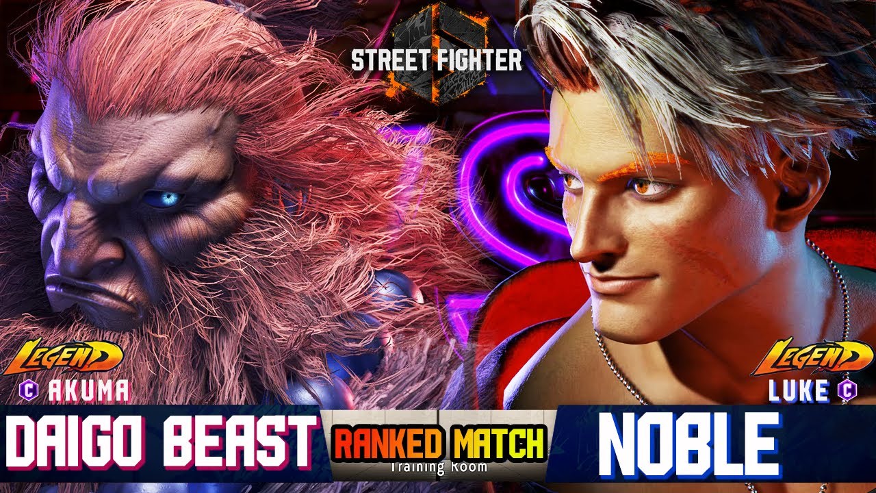 SF6🔥 Daigo World Best (AKUMA)  Vs  Noble (LUKE #1)🔥Best Top Ranked Match 🔥 SF6 DLC Replays🔥