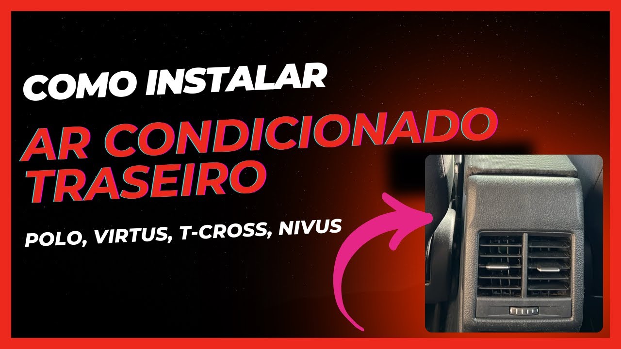 Como instalar o ar condicionado traseiro e o encosto de braço original Polo Virtus Nivus.