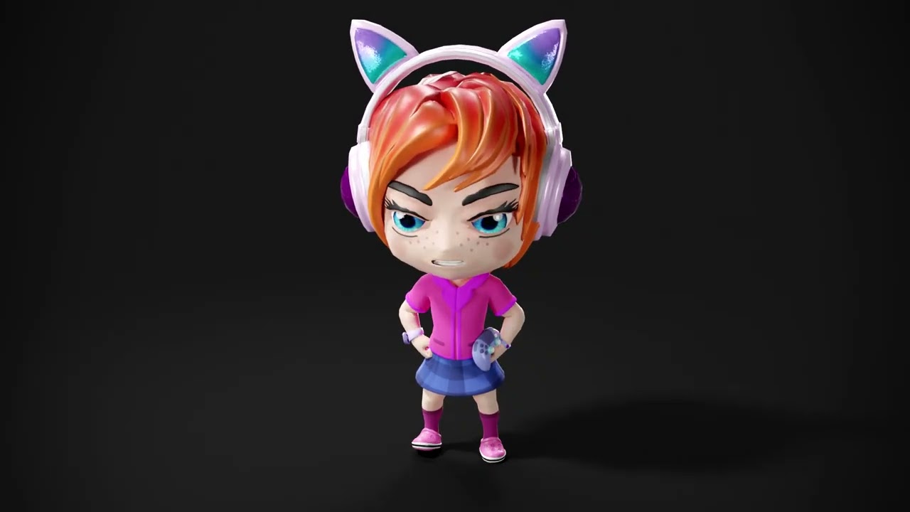 Chibi Character 3d animations