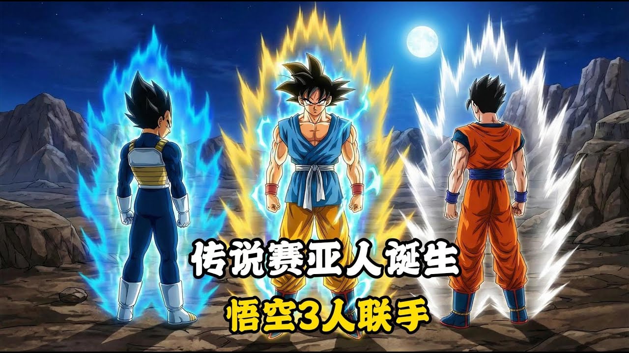【重启悟空 70】传说赛亚人诞生，空贝饭3人联手