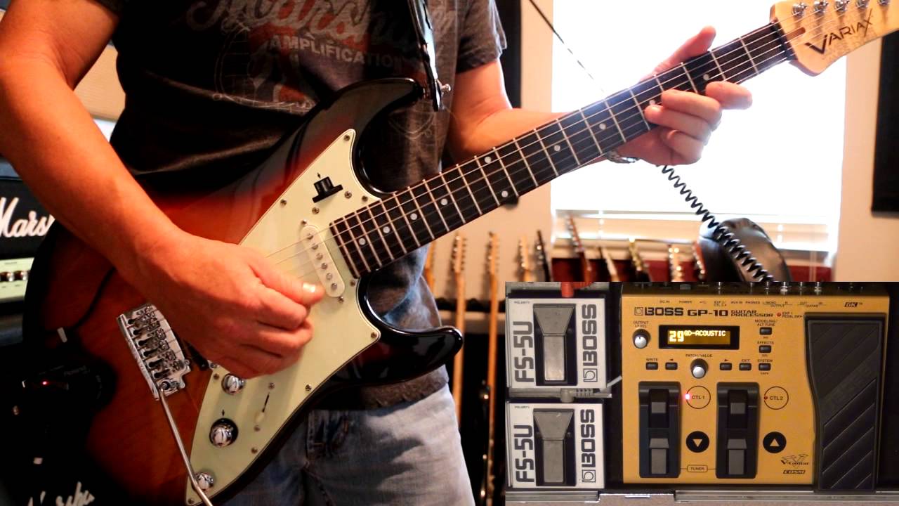 Boss GP-10 Custom Patches Demo by Glenn DeLaune