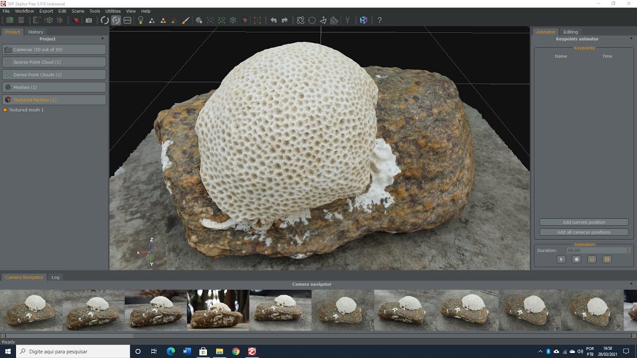 Digitalização 3D (Fotogrametria) - 3DF Zephyr