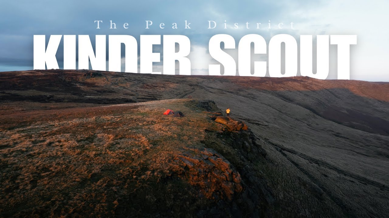 Wild Camping on KINDER SCOUT in the Peak District 