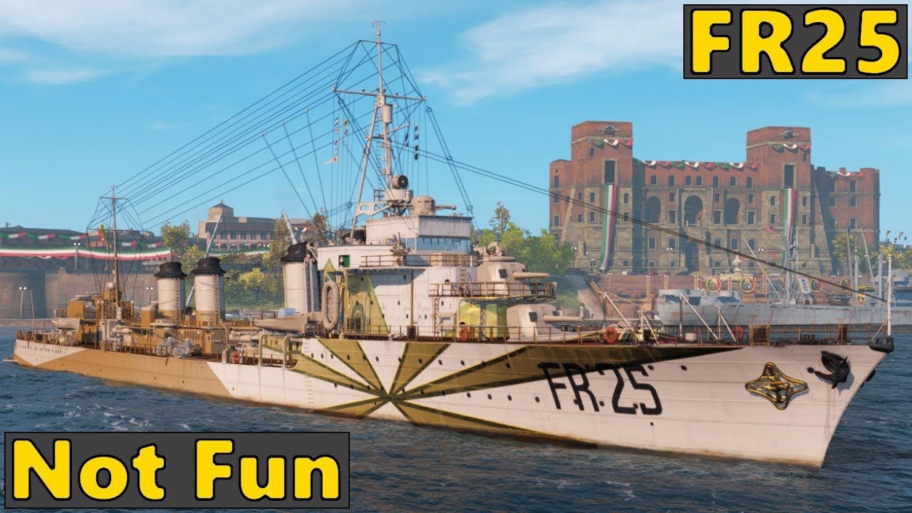 FR25 - Review - Tier 7 Premium Destroyer | World of Warships