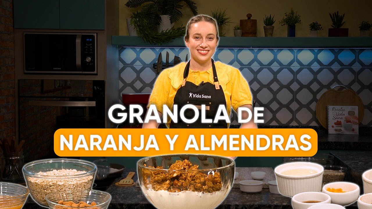 Granola de naranja y almendras | Receta fácil, saludable y nutritiva | Rico y sano #54