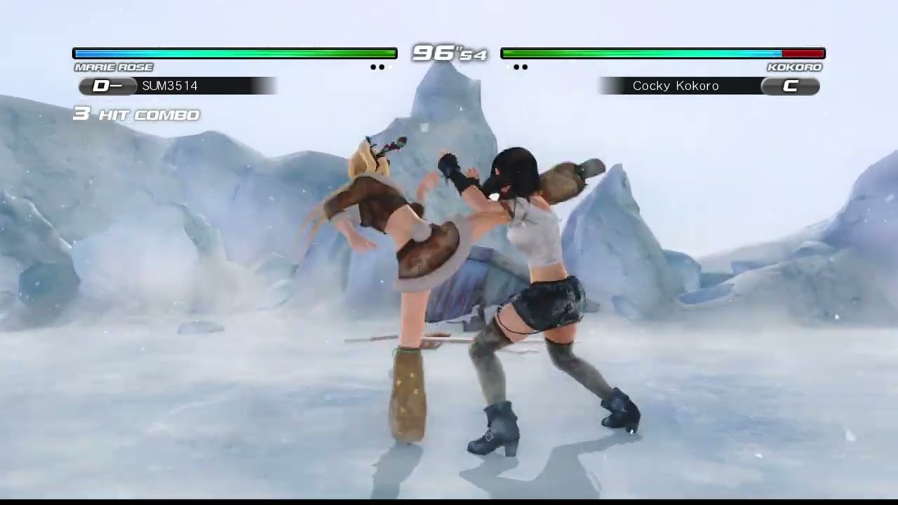 DOA5LR online battle Kokoro こころ VS Random characters