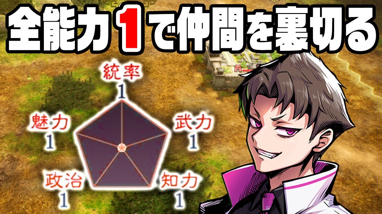 全能力１のキャラで城を乗っ取ってみた『 三國志8 REMAKE 』