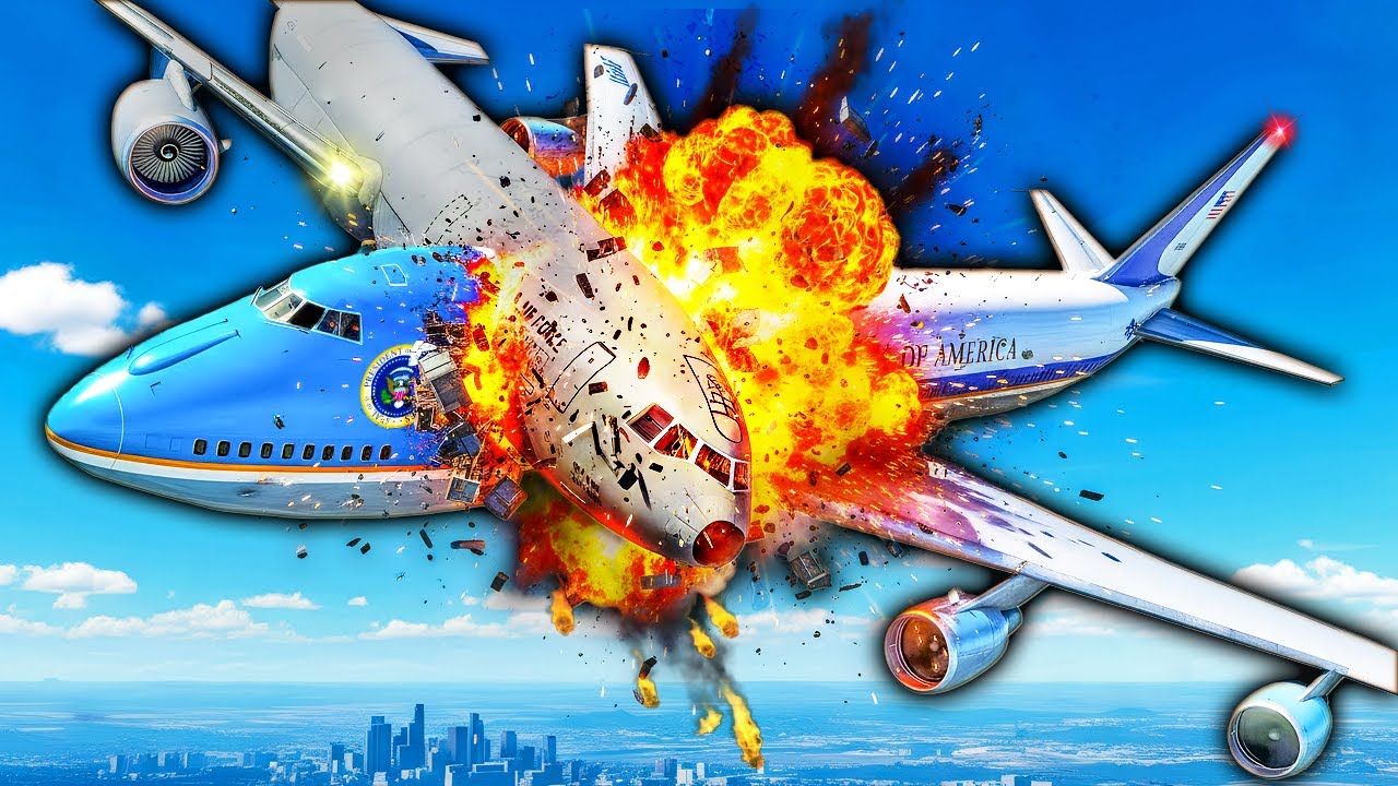 Air Tanker CRASHES into Air Force One in GTA 5!