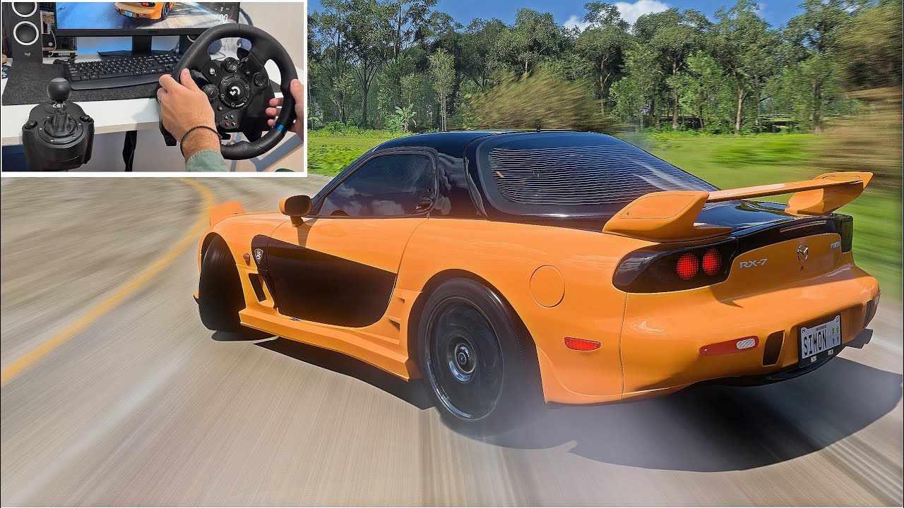 Mazda RX-7 Хана из Tokyo Drift | Геймплей Forza Horizon 5 Wheel