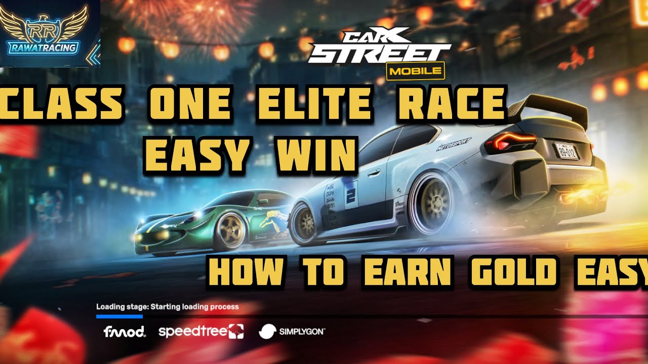 How to earn gold in carxstreet class1 elite race 