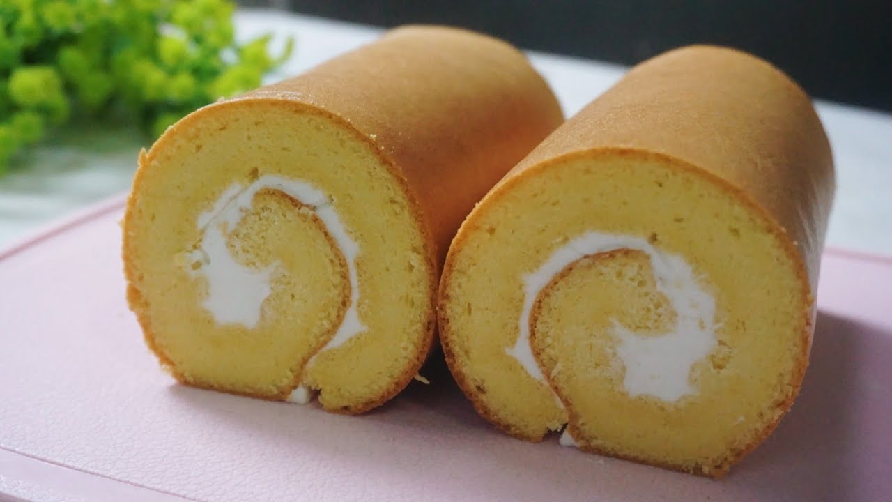 BOLU GULUNG 4 TELUR - METODE ALL IN ONE • COCOK BUAT PEMULA, RASANYA SUPER LEMBUT | roll cake