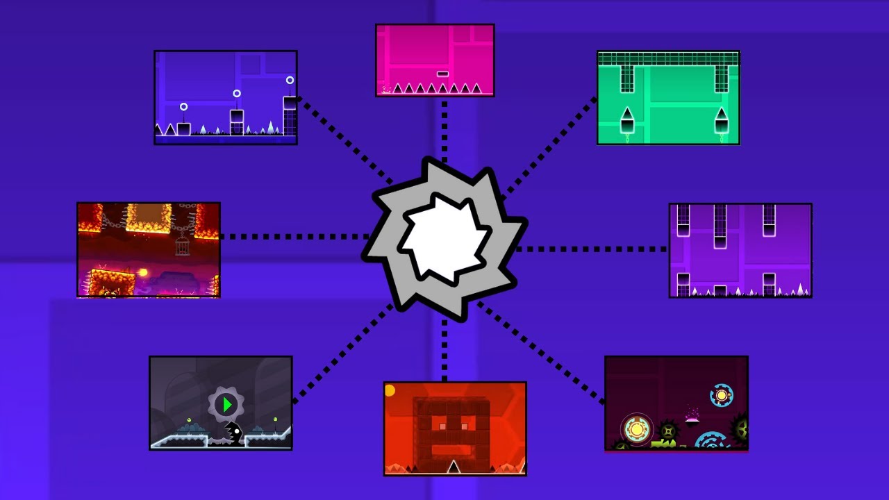 How far can you get with the ball gamemode in every official geometry dash levels? (1k subs special)