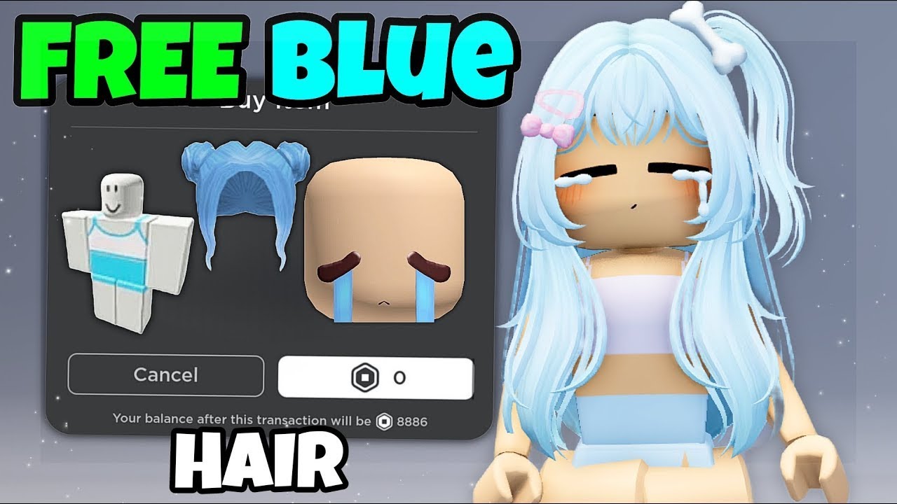 [GLITCH] FREE HAIR AND ITEMS ROBLOX 💙