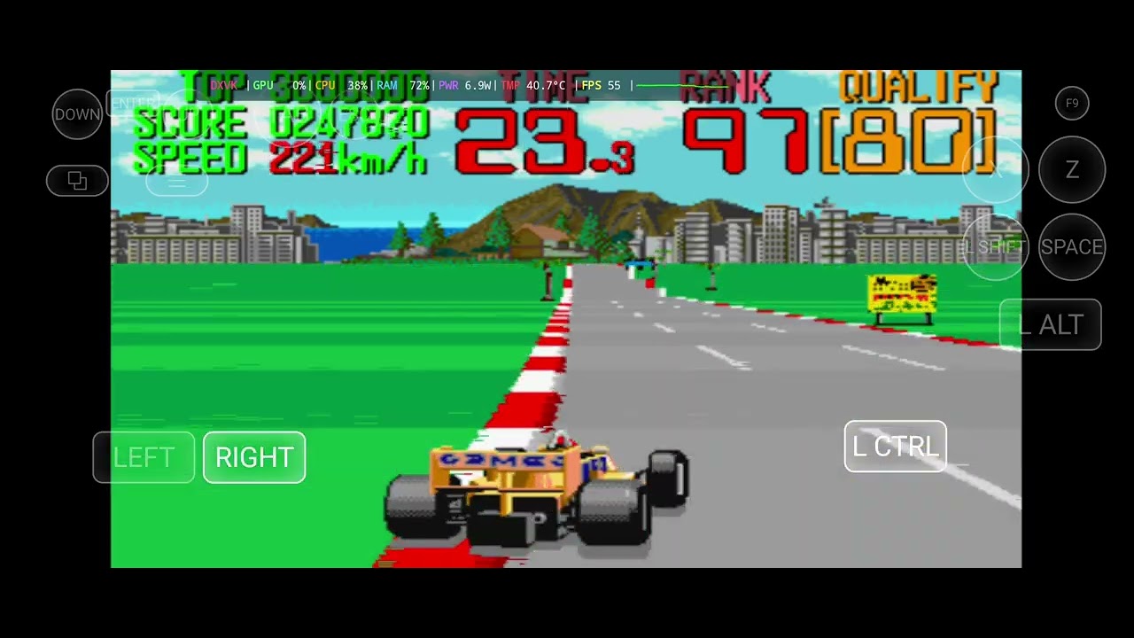 Continental Circus F1 Racing Arcade android GameHub Pc Windows Emulator Mali Mediatek Dimensity 8100