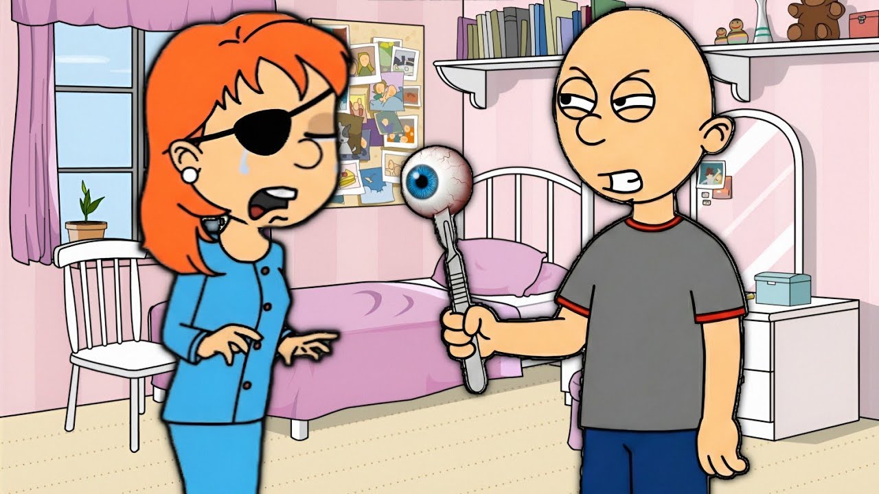 Classic Caillou Takes Out Rosie's Eyeball | Grounded