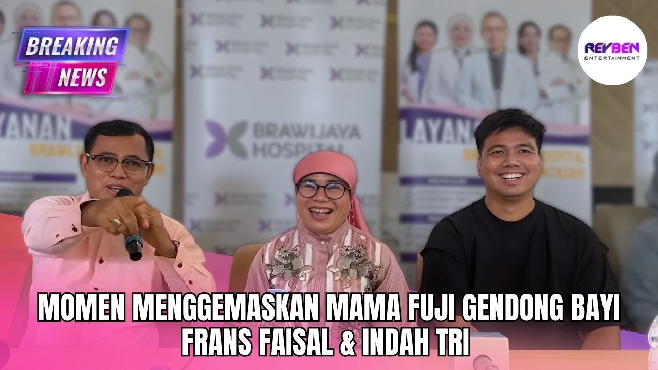 MOMEN MENGGEMASKAN MAMA FUJI GENDONG BAYI FRANS FAISAL & INDAH TRI 