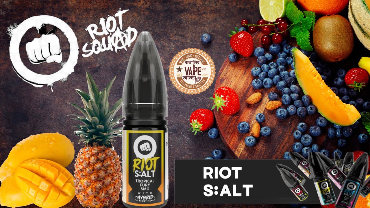 Riot Squad Tropical Fury (Hybrid)  #vape #vaping #asmr #youtubeshorts @RiotEliquid
