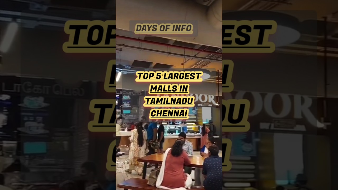 💥TOP 5 LARGEST MALL IN TAMILNADU CHENNAI #shorts #tiktok #trending  #viral #reels #viralvideo #music