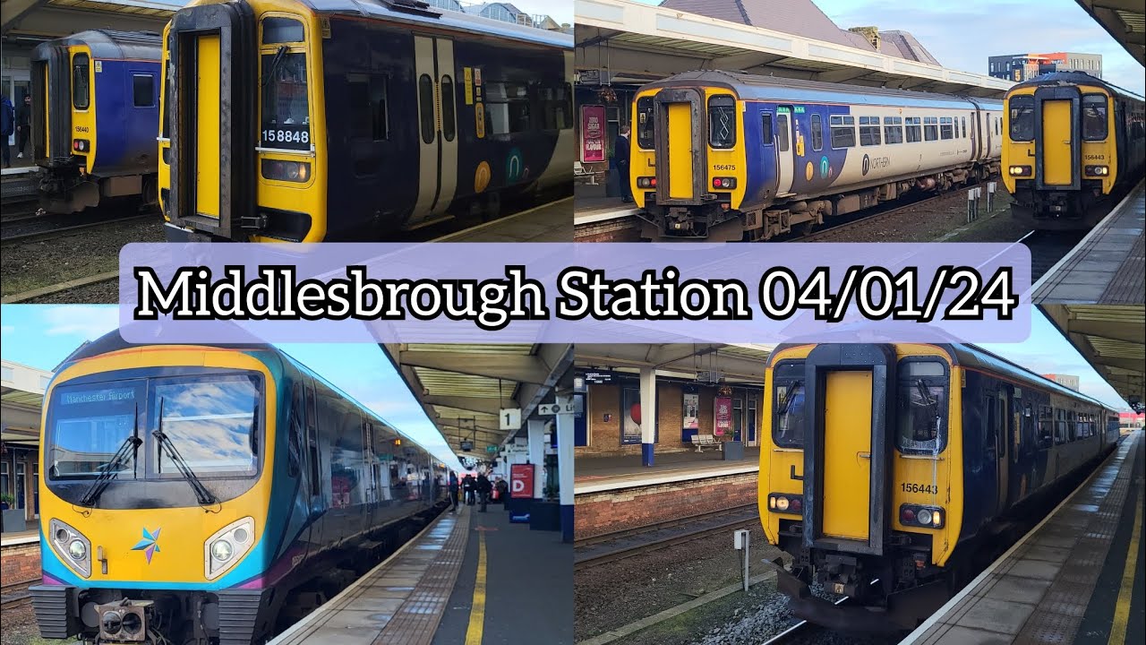 Trains at Middlesbrough Station | 04/01/24