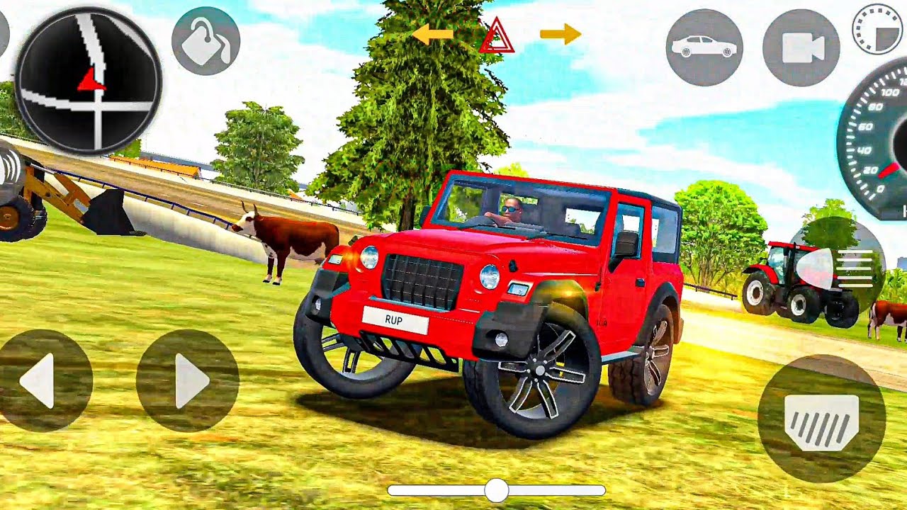 Modified Mahindra Thar😈Games:Indian Black Thar (Gadi Wala Games) Car Game Android Game #2025 #prt41