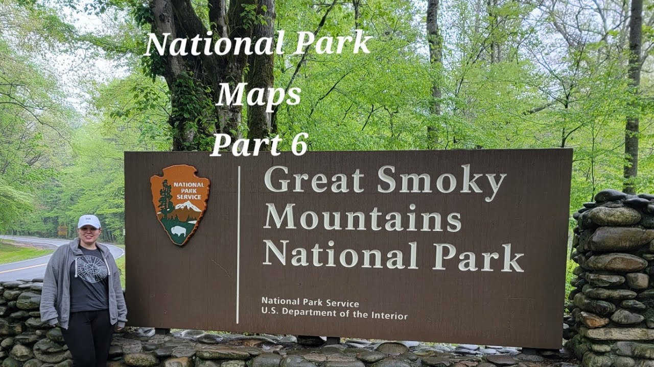 ASMR 🗺 Great Smoky Mountains National Park Map 🏞 National Park Maps Series Part 6 | Soft spoken asmr