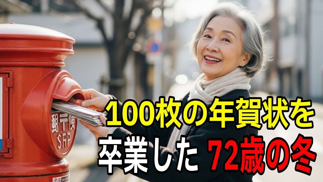 【感動の実話】 100枚の年賀状を卒業した、72歳の冬