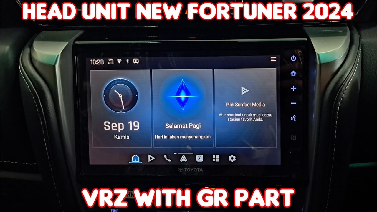 Bisa Nonton TV?? Head Unit New Fortuner VRZ With GR Aero Part Tahun 2024 |Toyota Medan 085362072000