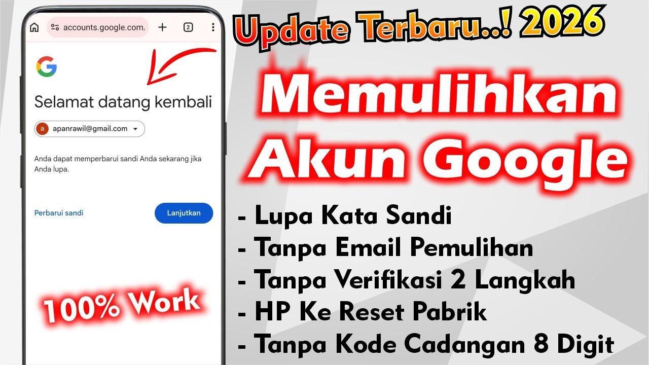Cara Memulihkan Akun Google Lupa Kata Sandi