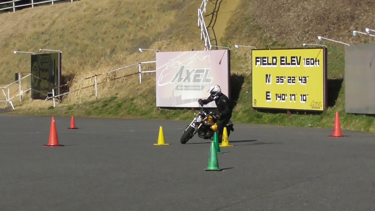 納車3週間ほぼノーマルのモンキー125でモトジムカーナやってみた ＃モンキー125
