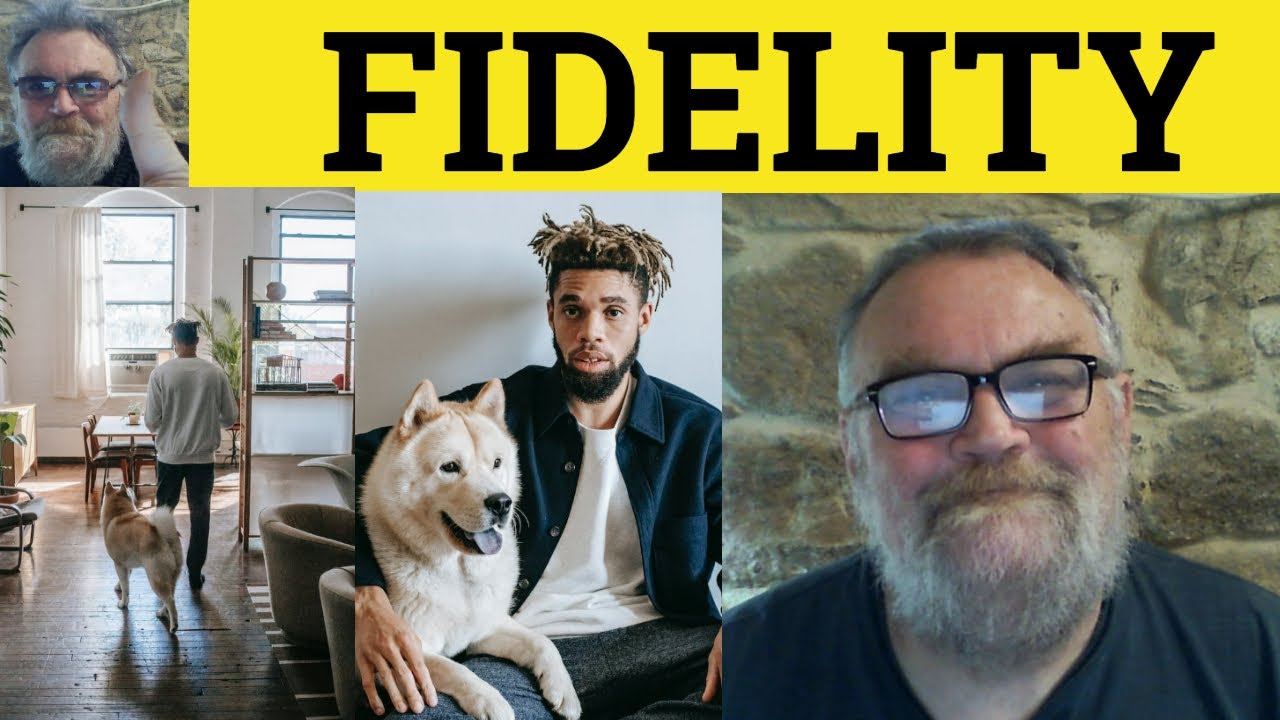 🔵 Значение слова Fidelity - Определение слова Fidelity - Примеры слова Fidelity - Существительные...