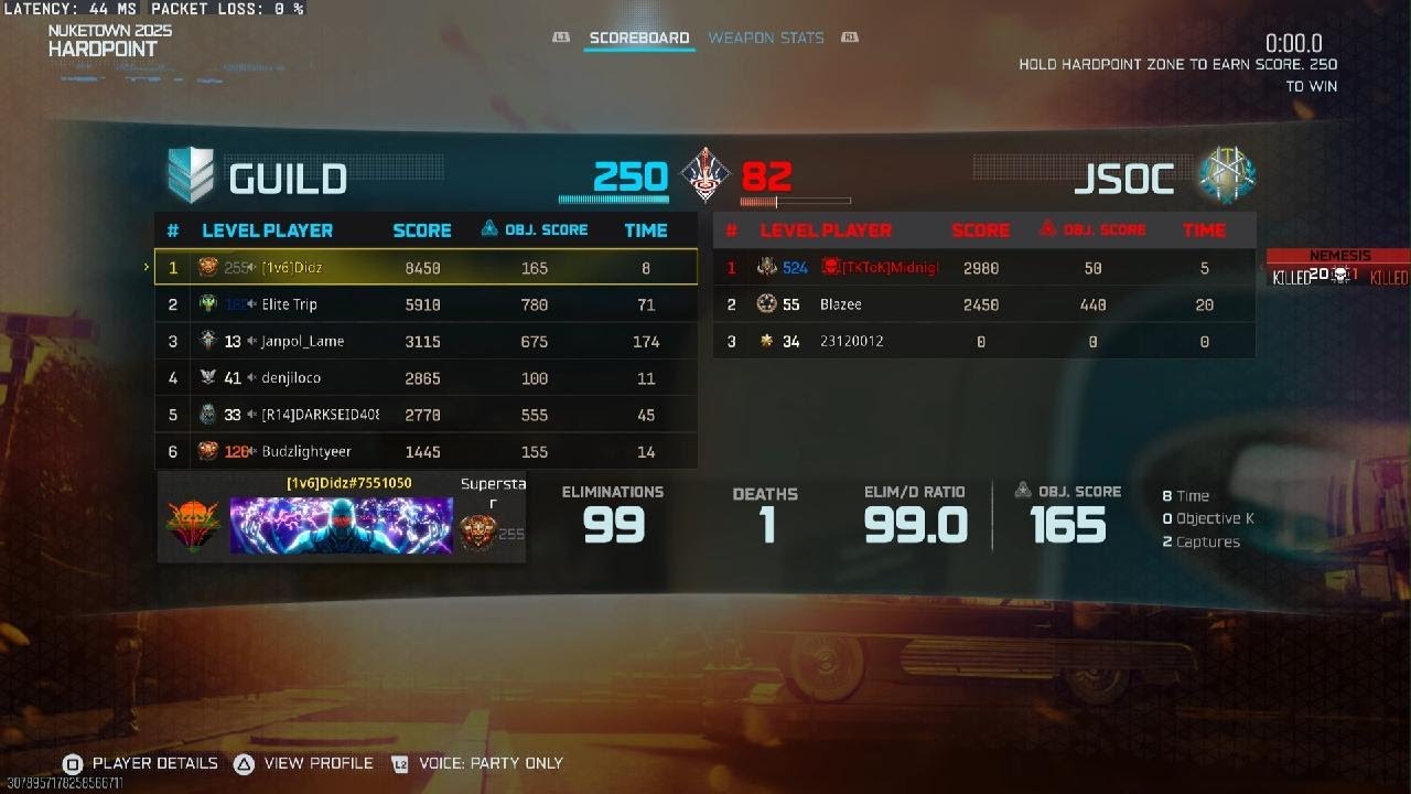 BO7 Kogot 71 streak on Nuketown, 99-1