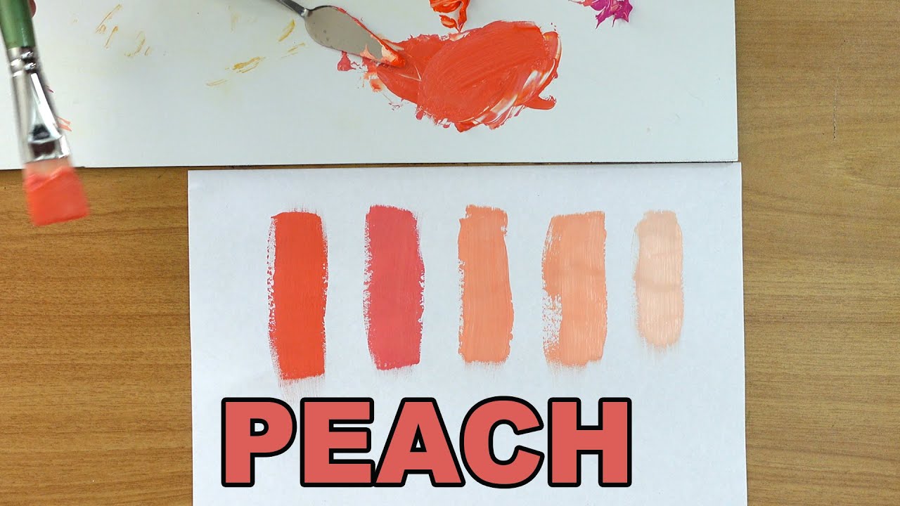 How To Make Peach Pink Paint Easy With Acrylic Colors