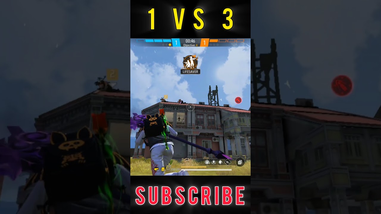 IMPOSSIBLE 🍷🗿 1 VS 3 #shorts #freefire #garenafreefire #freefireshorts #freefirehighlights