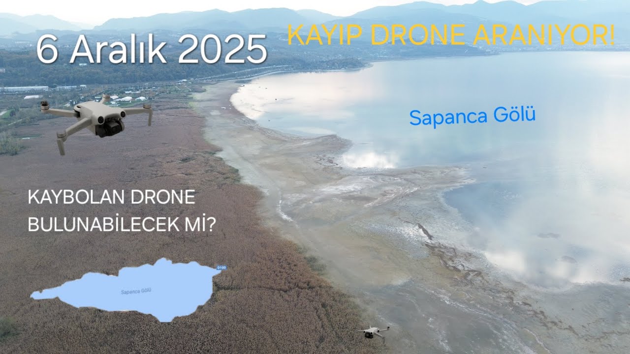 DJI Mini 3 Fly More Combo (116.1) Sapanca Gölü’nde Kayıp Drone’un Peşinde | İlk Uçuş