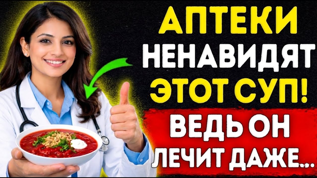 Почему врачи едят борщ каждый день? — Снижает давление на 10 единиц! | Энергия Здоровья