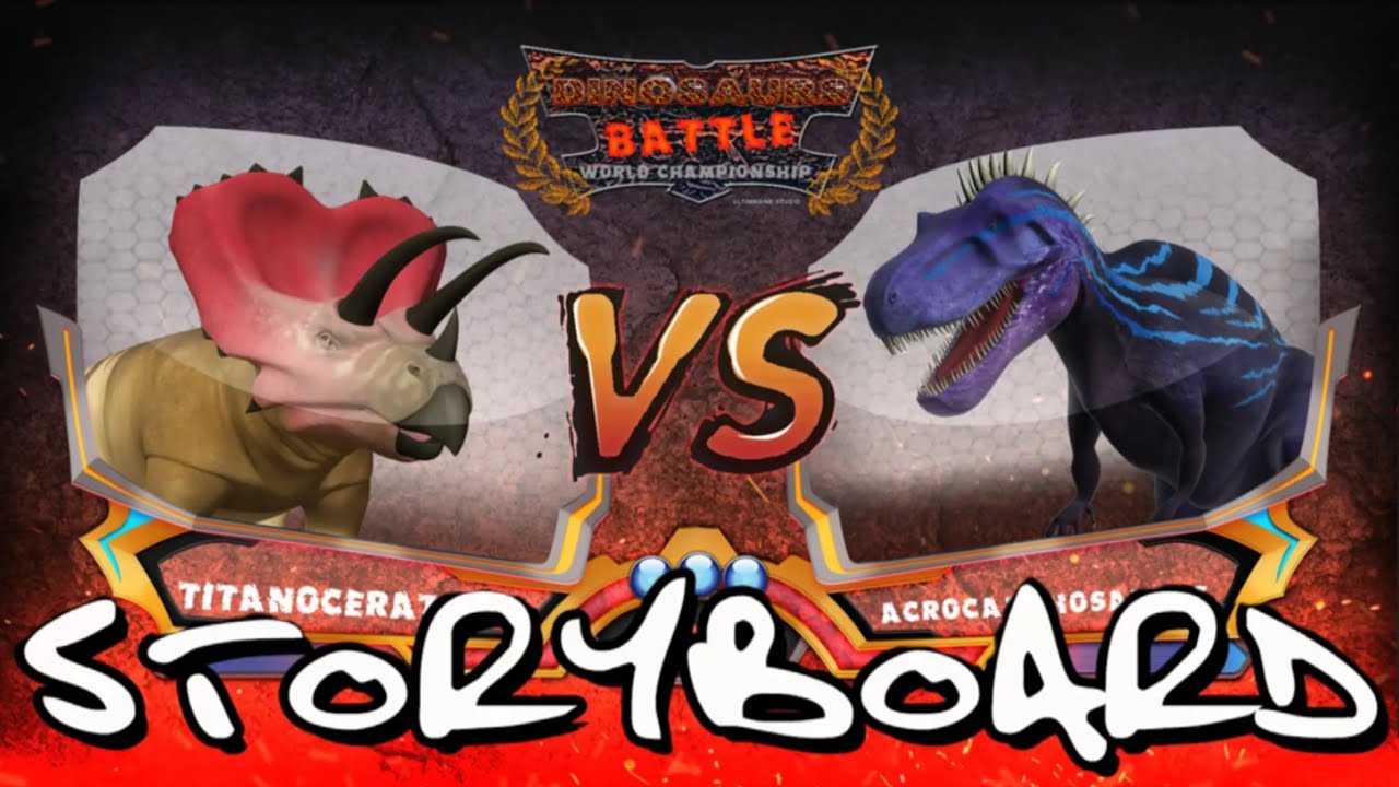 Titanoceratops vs Acrocanthosaurus StoryBoard. 