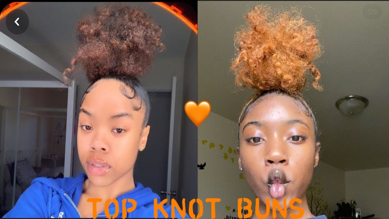 🦋TOP KNOT BUN COMPILATION🦋