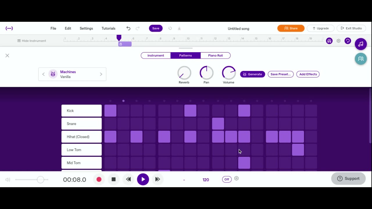 Soundtrap Tutorial 1  (2020) - Make a basic drum beat