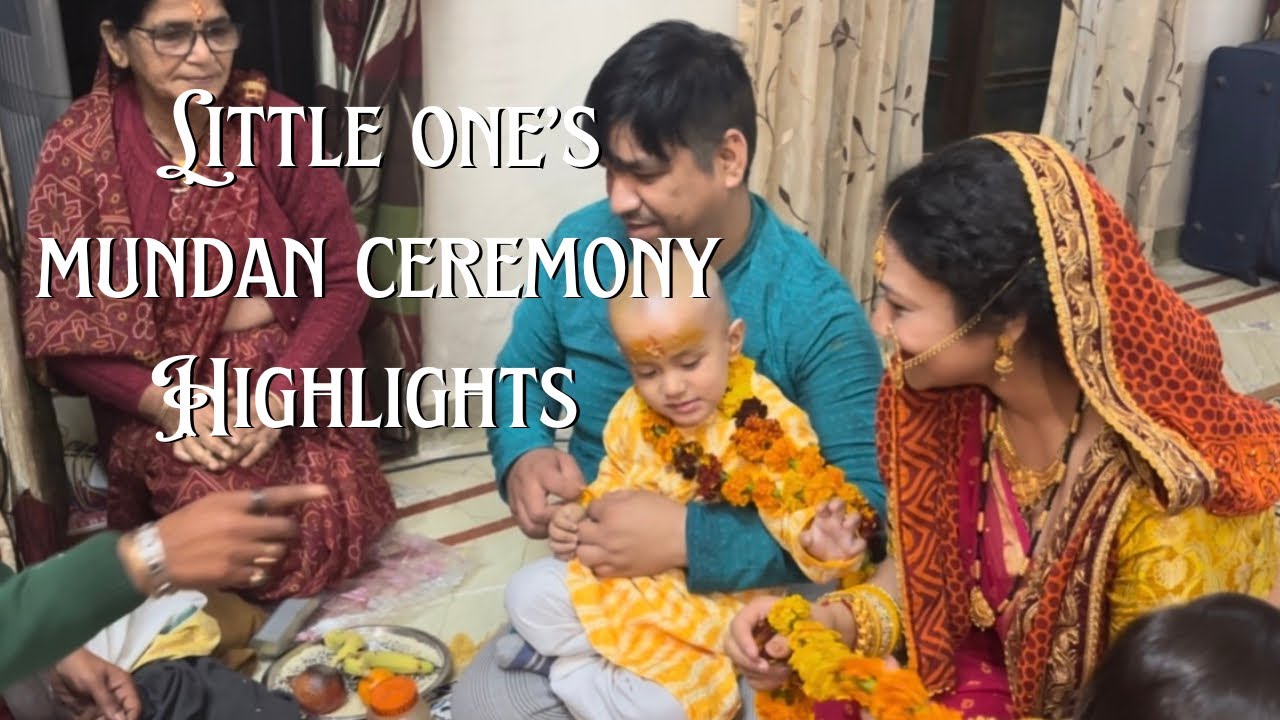 Baby’s First Haircut Ever | Mundan Ceremony 👶#CurlyPahadan