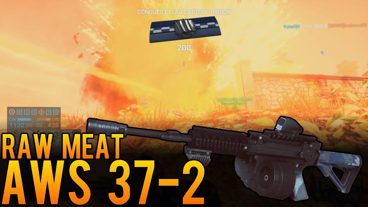 Raw Meat - Operation Mortar AWS Killing Streak (37-2) - Battlefield 4 (BF4)