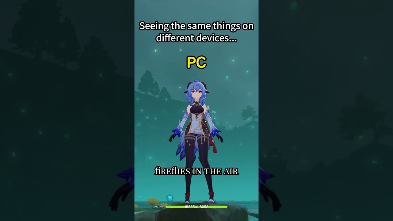 Seeing the same things on different devices...#genshin #genshinimpact #genshinimpacttips