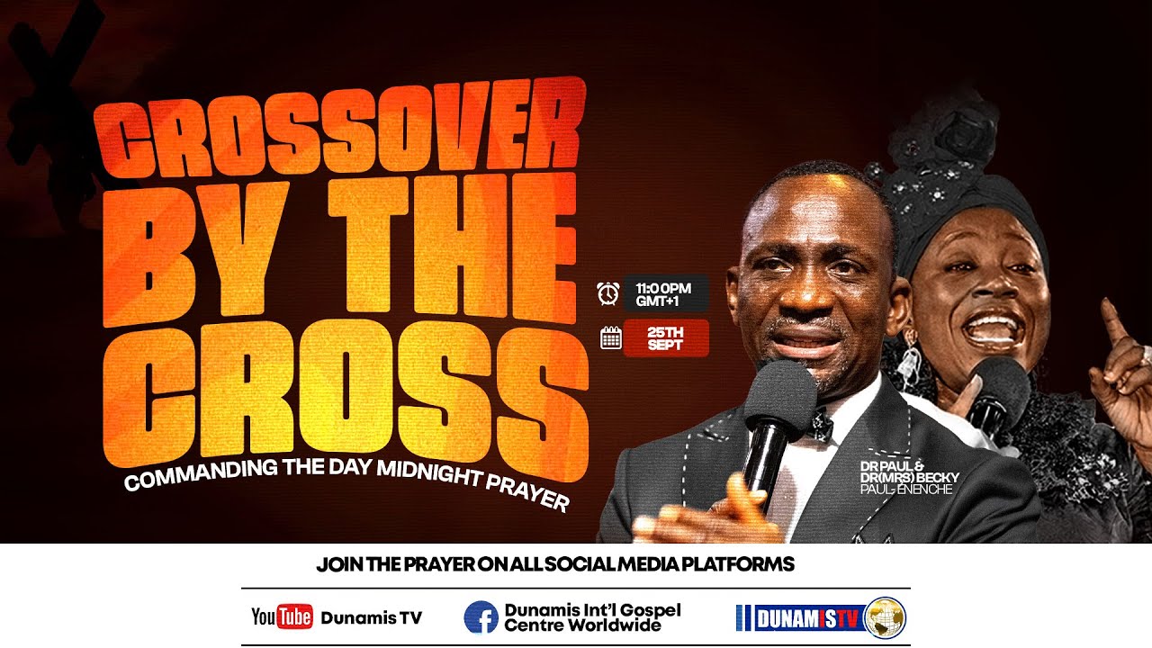 COMMANDING THE DAY MIDNIGHT PRAYER || CROSSOVER BY THE CROSS || 25-09-2025