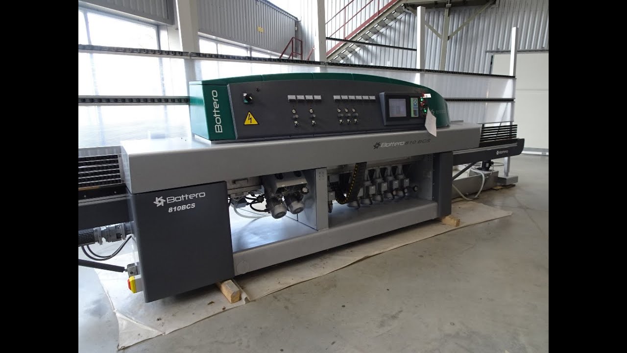 GlassBaltic | Vertical straight line edging machine with variable angle BOTTERO Variant 810BCS