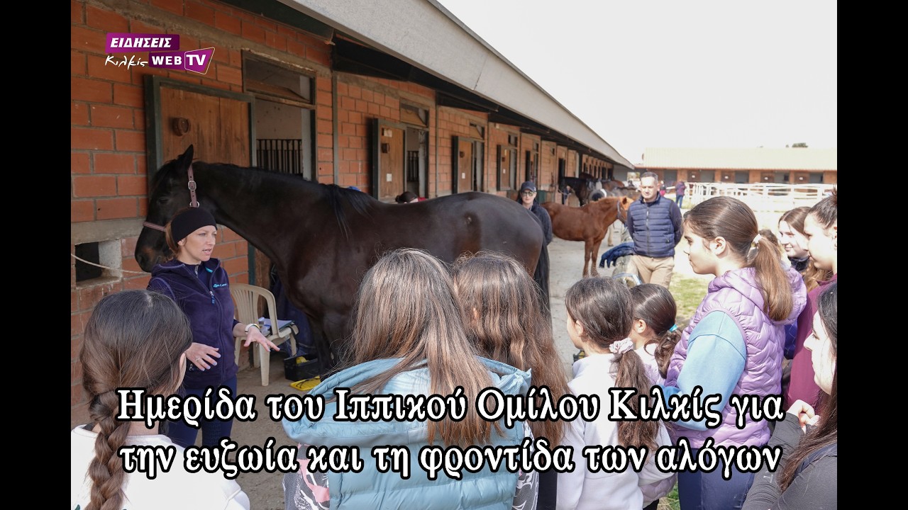 Ημερίδα του Ιππικού Ομίλου Κιλκίς για την ευζωία και τη φροντίδα των αλόγων - Eidisis.gr webTV